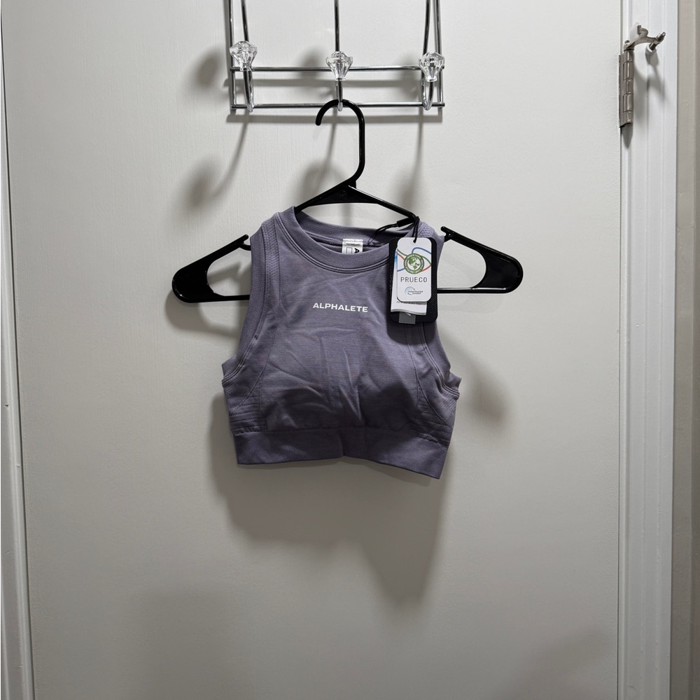 Alphalete Women's Purple Crop Top